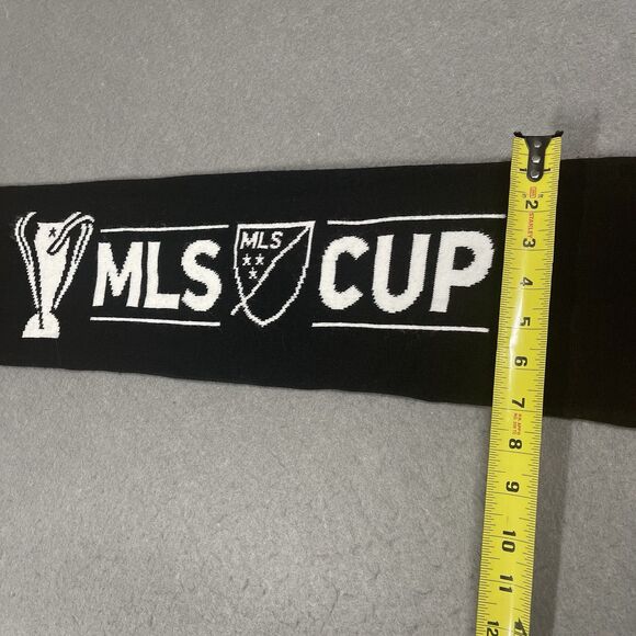 MLS Cup Scarf 2020 Final Columbus Crew Seattle Sounders Black Yellow Continental - Picture 7 of 8